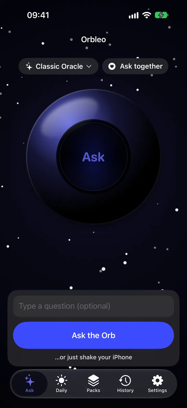 Orbleo on iPhone
